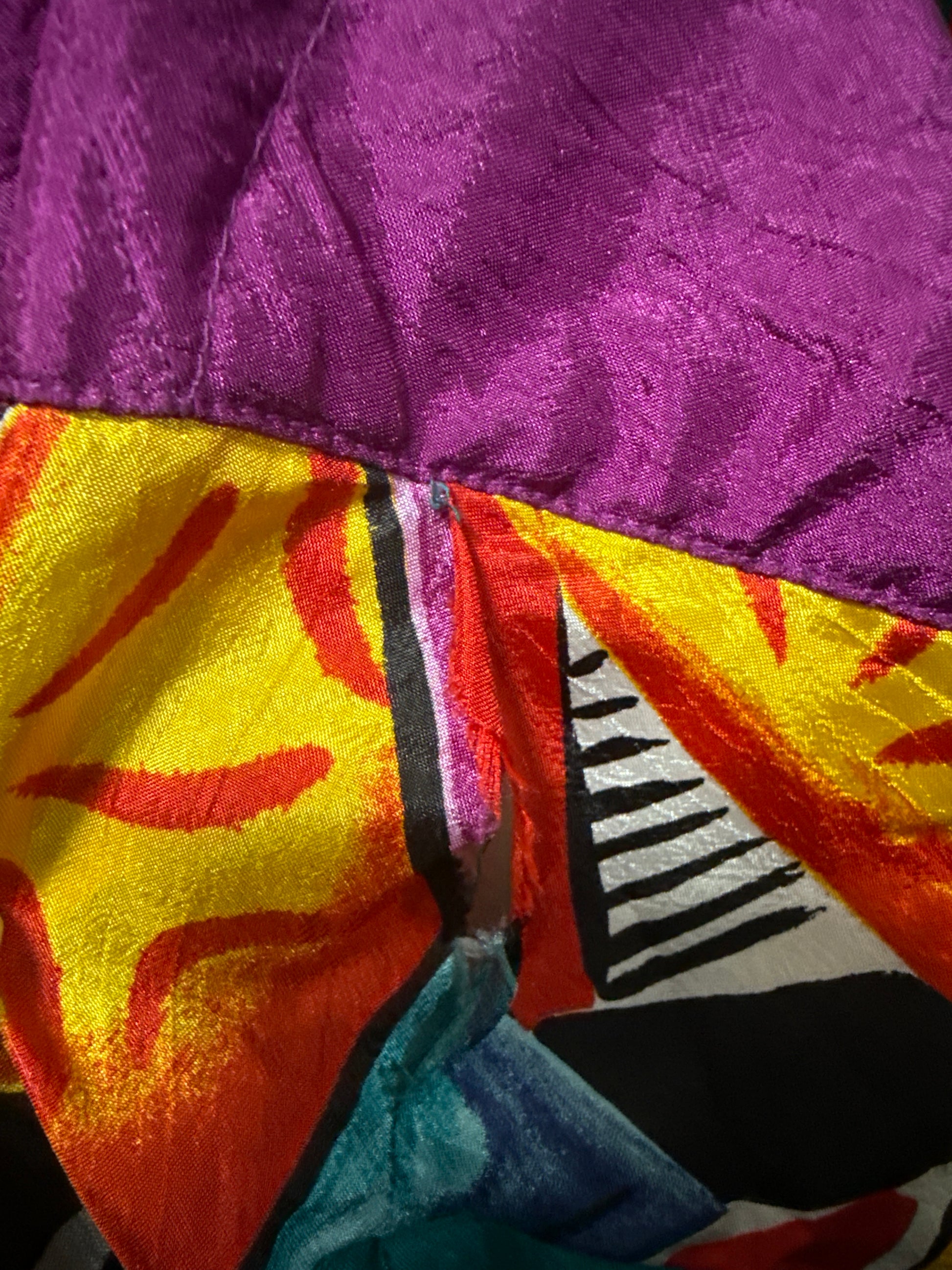 Edgy Vintage multi color windbreaker