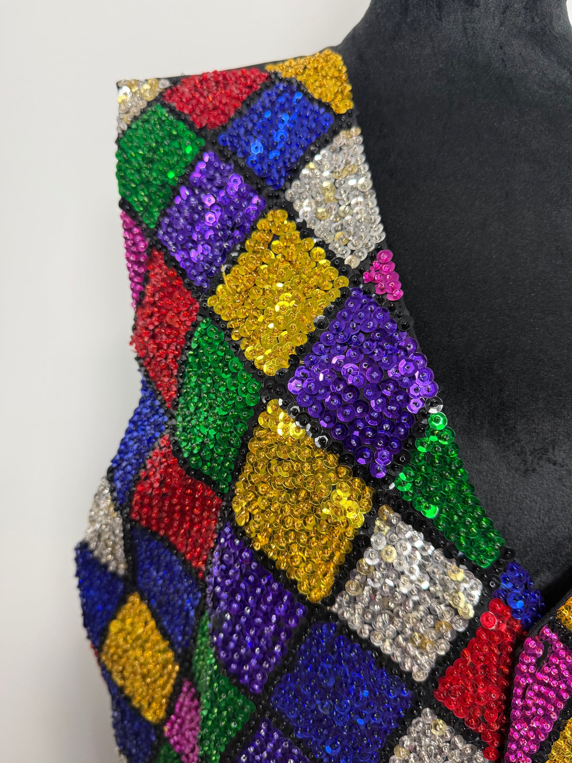 Colorful moment vintage multicolor vest