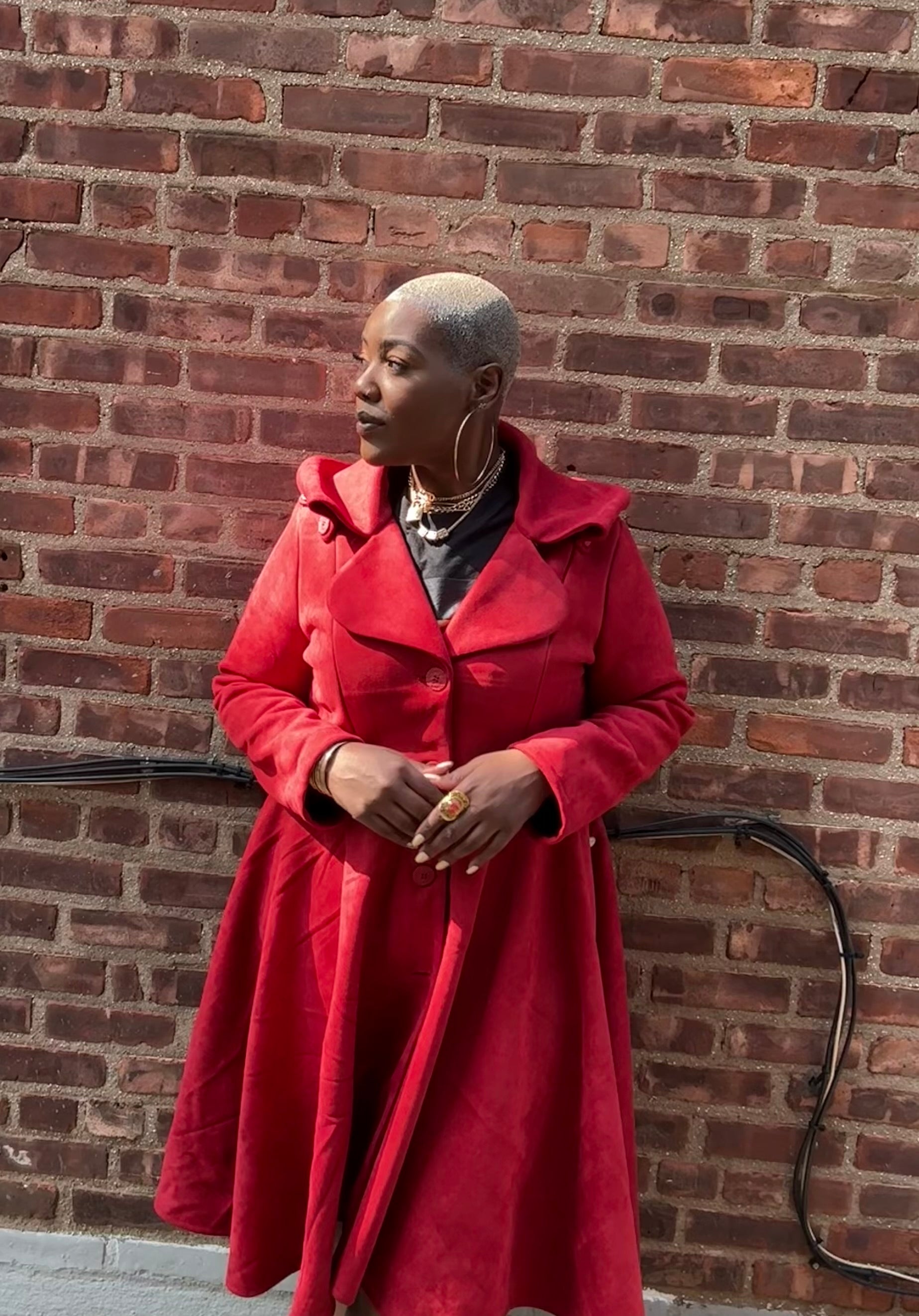 The Queen Hand painted art statement coat