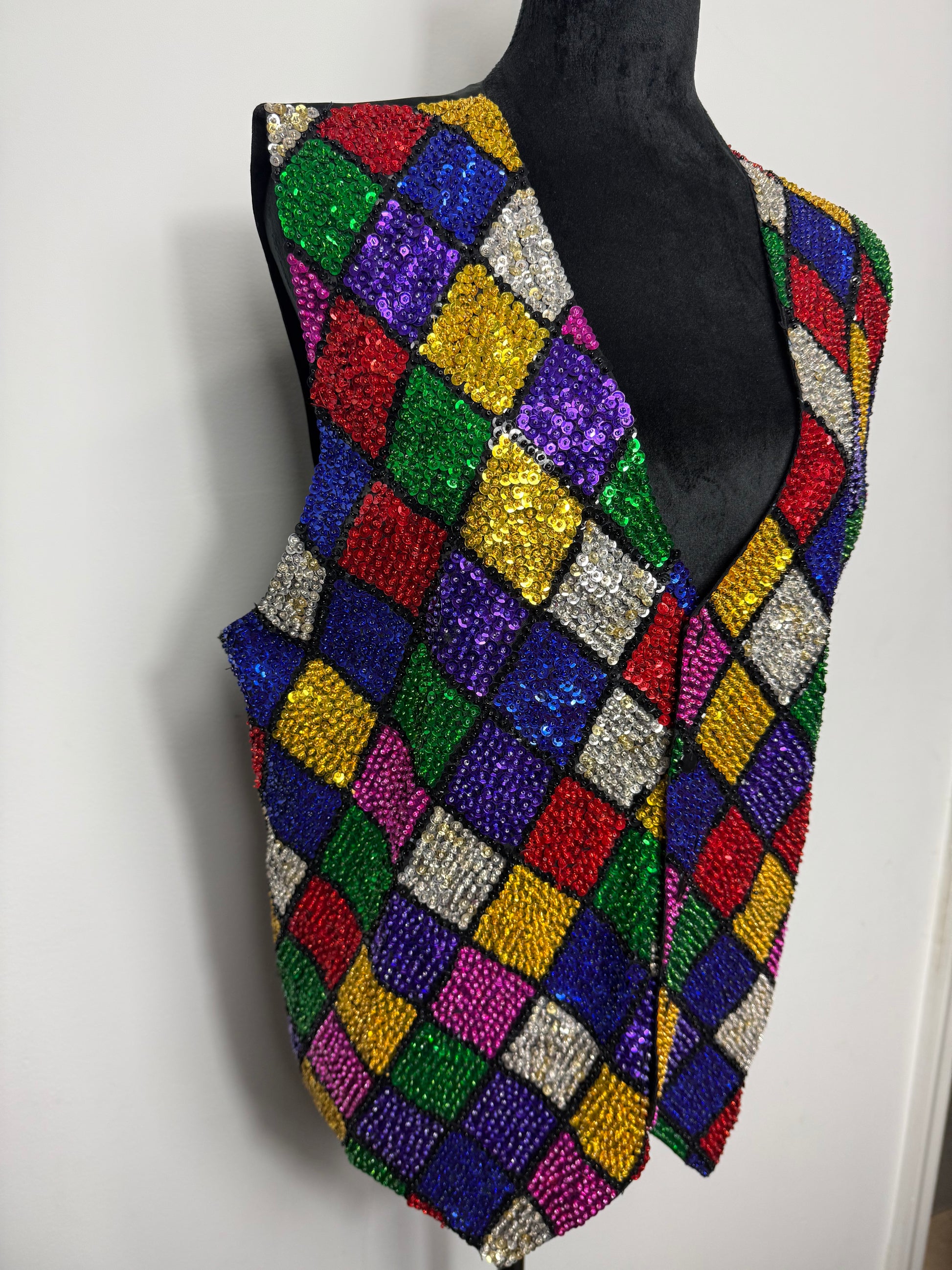 Colorful moment vintage multicolor vest
