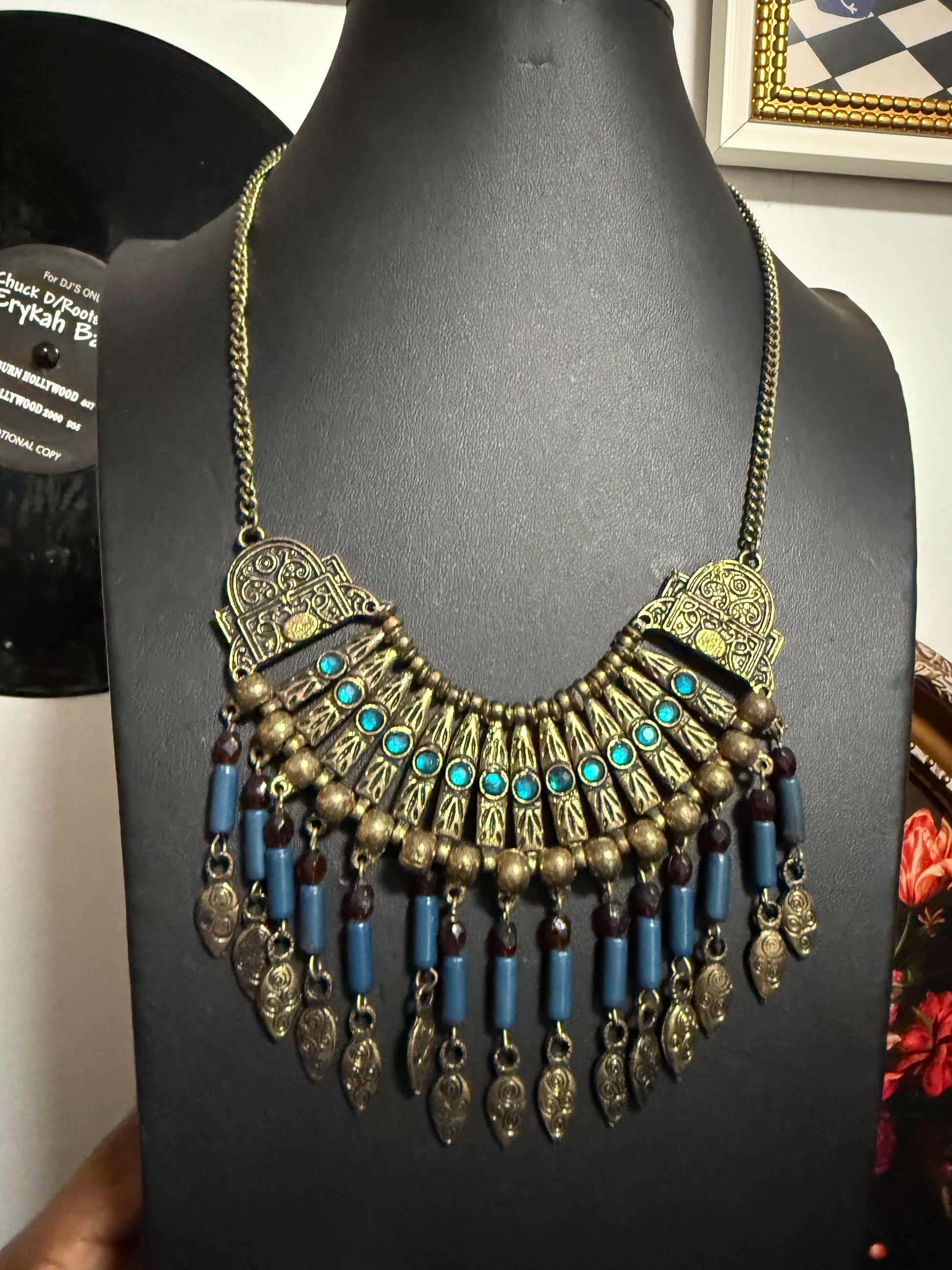 Brass and Blues necklace
